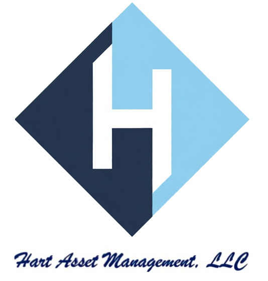 Hart Asset Management, LLC logo: a two-tone diamond with a white 'H' in the center and the name below in script.